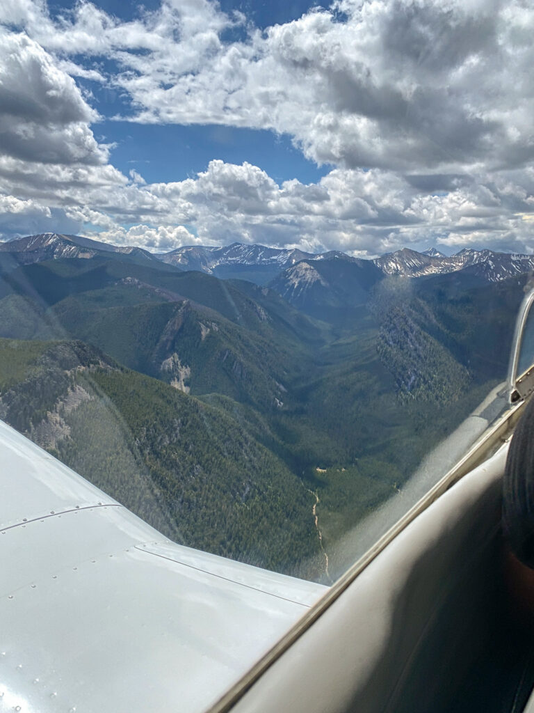 Mountains of Montana from the air